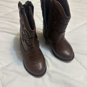 Cat & Jack Brown Kids Western Boots